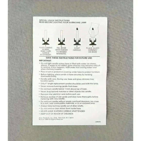 Luminarc Crystal Vintage Christmas Holiday Winter Scene Candle Hurricane Lamp - Picture 7 of 7